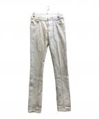 BALENCIAGAバレンシアガ）の古着「鱗模様転写プリントデニムパンツ」｜ホワイト