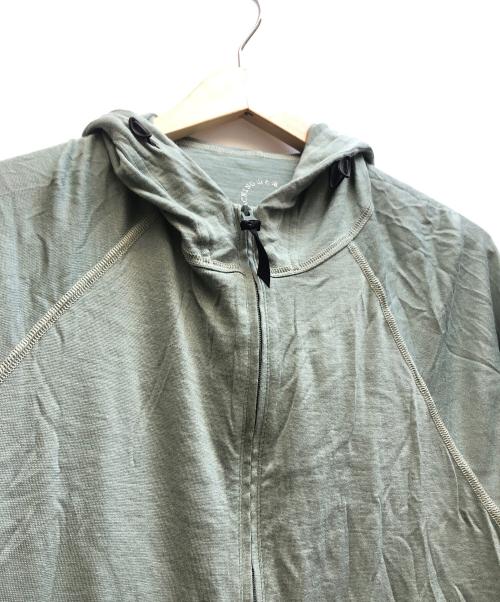 山と道（ヤマトミチ）山と道 (ヤマトミチ) メリノジップパーカー グリーン サイズ:Lの古着・服飾アイテム