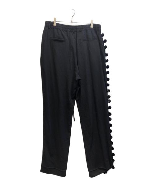 WALES BONNER（ウェールズボナー）WALES BONNER (ウェールズボナー) Menelik Trousers ブラック サイズ:48の古着・服飾アイテム