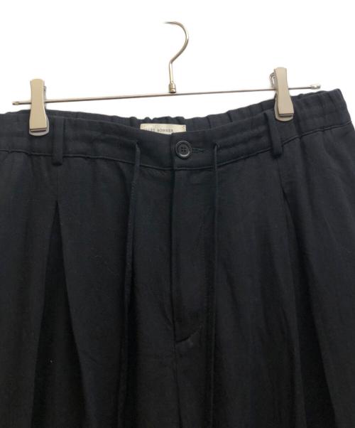 WALES BONNER（ウェールズボナー）WALES BONNER (ウェールズボナー) Menelik Trousers ブラック サイズ:48の古着・服飾アイテム