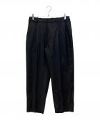 GOLDWINゴールドウイン）の古着「ワンタックウールリラックスパンツ」｜ブラック