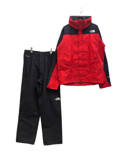 THE NORTH FACE（ザ ノース フェイス）THE NORTH FACE (ザ ノース フェイス) レインテックスプラズマセットアップ レッド サイズ:Mの古着・服飾アイテム