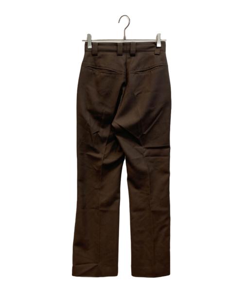 G.V.G.V（ジーヴィージーヴィー）G.V.G.V (ジーヴィージーヴィー) SEAMED FLARED PANTS ブラウン サイズ:34の古着・服飾アイテム
