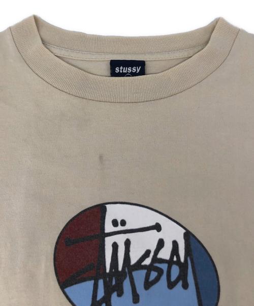 OLD STUSSY（オールドステューシー）OLD STUSSY (オールドステューシー) プリントTシャツ アイボリー サイズ:Lの古着・服飾アイテム