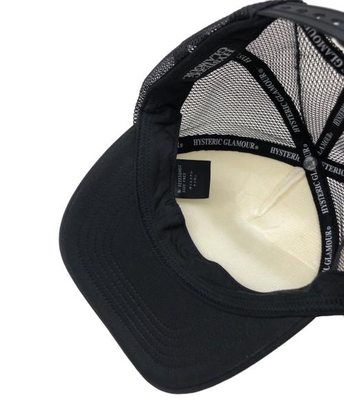 Hysteric Glamour（ヒステリックグラマー）Hysteric Glamour (ヒステリックグラマー) メッシュキャップ ブラック サイズ:FREEの古着・服飾アイテム