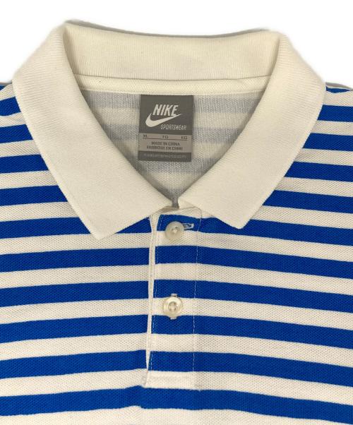 NIKE（ナイキ）NIKE (ナイキ) DENIM BY VANQUISH&FRAGMENT (デニムバイヴァンキッシュ&フラグメント) ポロシャツ ブルー サイズ:XLの古着・服飾アイテム