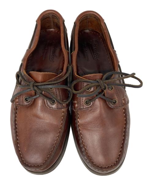 PARABOOT（パラブーツ）PARABOOT (パラブーツ) BARTH デッキシューズ ブラウン サイズ:5 1/2の古着・服飾アイテム