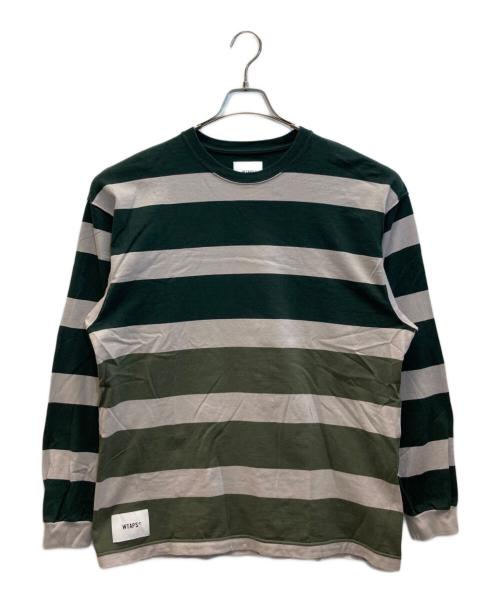 WTAPS（ダブルタップス）WTAPS (ダブルタップス) LANE LS TEE グリーン サイズ:2の古着・服飾アイテム