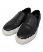 SUNNY PELLICOサニーペリコー）の古着「レザースリッポン」｜ブラック