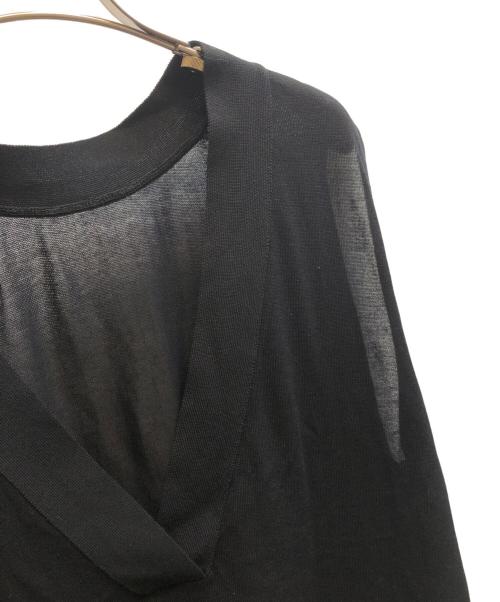 DEUXIEME CLASSE（ドゥーズィエム クラス）Deuxieme Classe (ドゥーズィエム クラス) shake code Vネック ベスト ブラック サイズ:-の古着・服飾アイテム