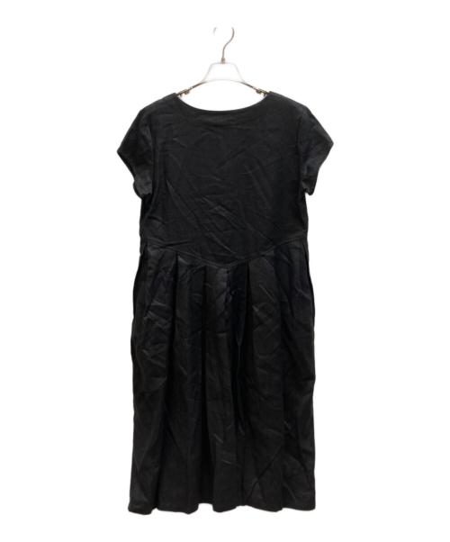 wafu（ワフー）wafu (ワフー) リネンワンピース ブラック サイズ:-の古着・服飾アイテム