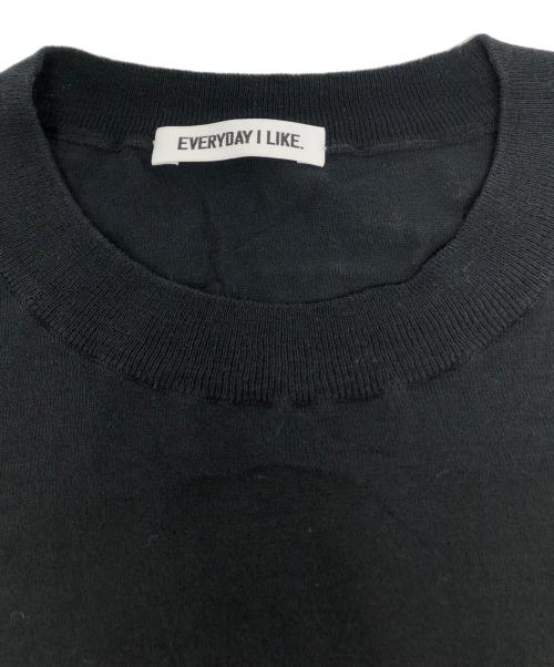 EVERYDAY I LIKE.（エヴリデイ アイ ライク）EVERYDAY I LIKE. (エヴリデイ アイ ライク) Sheer ハーフスリーブ プルオーバー / 24080500828010 ブラック サイズ:-の古着・服飾アイテム