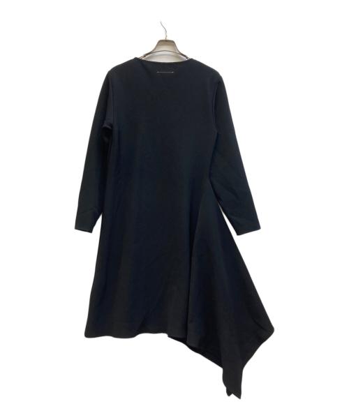 MM6 Maison Margiela（エムエムシックスメゾンマルジェラ）MM6 Maison Margiela (エムエムシックスメゾンマルジェラ) アシンメトリーL/Sワンピース ブラック サイズ:Sの古着・服飾アイテム