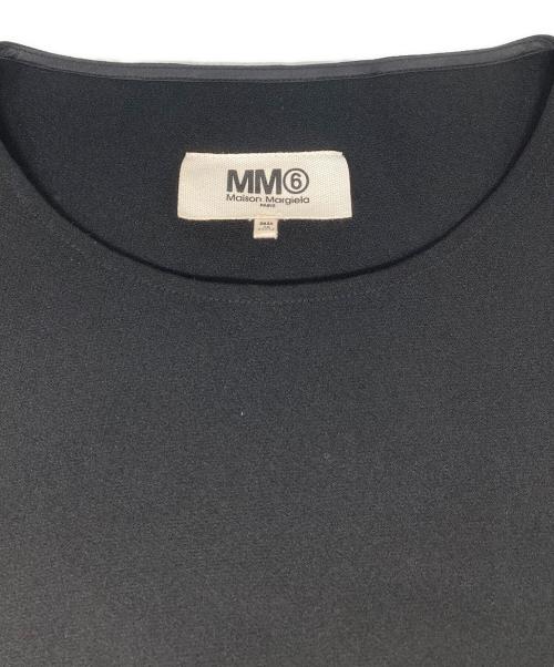 MM6 Maison Margiela（エムエムシックスメゾンマルジェラ）MM6 Maison Margiela (エムエムシックスメゾンマルジェラ) アシンメトリーL/Sワンピース ブラック サイズ:Sの古着・服飾アイテム