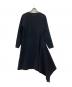 MM6 Maison Margiela (エムエムシックスメゾンマルジェラ) アシンメトリーL/Sワンピース ブラック サイズ:S：13000円
