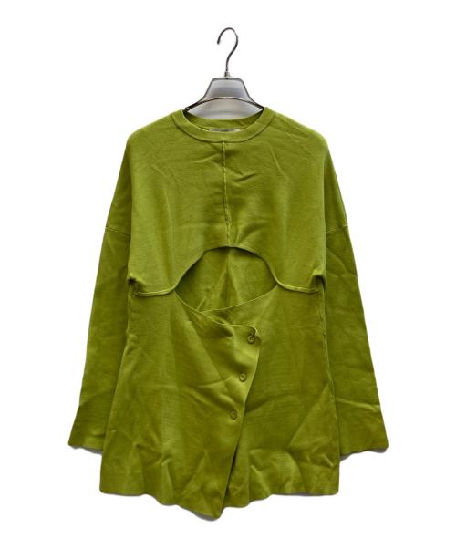 UN3D.（アンスリード）UN3D. (アンスリード) ２WAYケープニット グリーン サイズ:Freeの古着・服飾アイテム