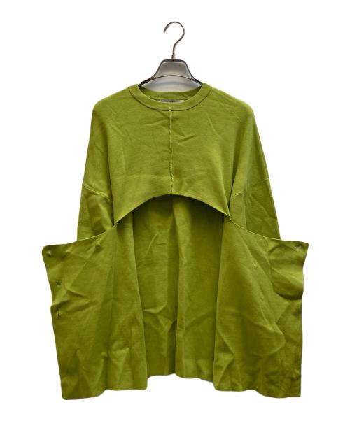 UN3D.（アンスリード）UN3D. (アンスリード) ２WAYケープニット グリーン サイズ:Freeの古着・服飾アイテム