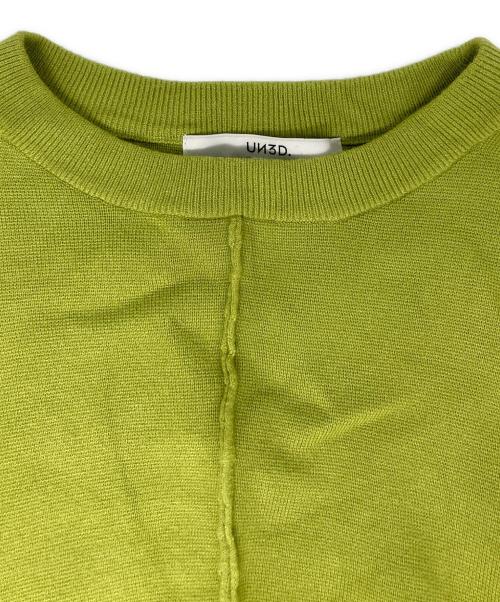 UN3D.（アンスリード）UN3D. (アンスリード) ２WAYケープニット グリーン サイズ:Freeの古着・服飾アイテム