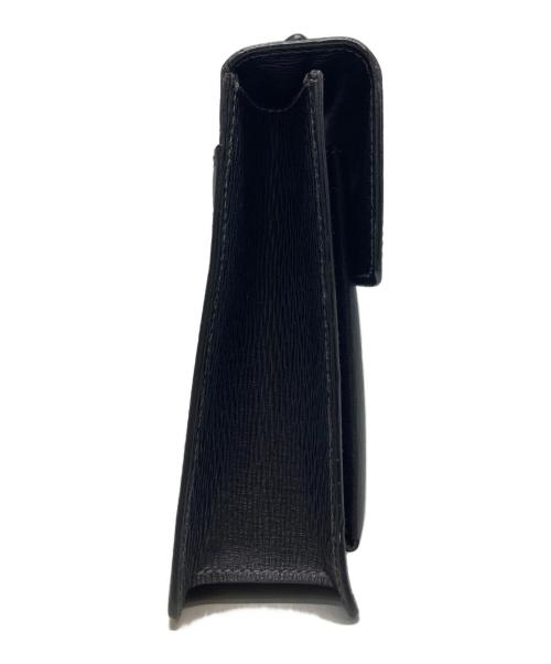 Salvatore Ferragamo（サルヴァトーレ フェラガモ）Salvatore Ferragamo (サルヴァトーレ フェラガモ) レザークラッチバッグ ブラックの古着・服飾アイテム