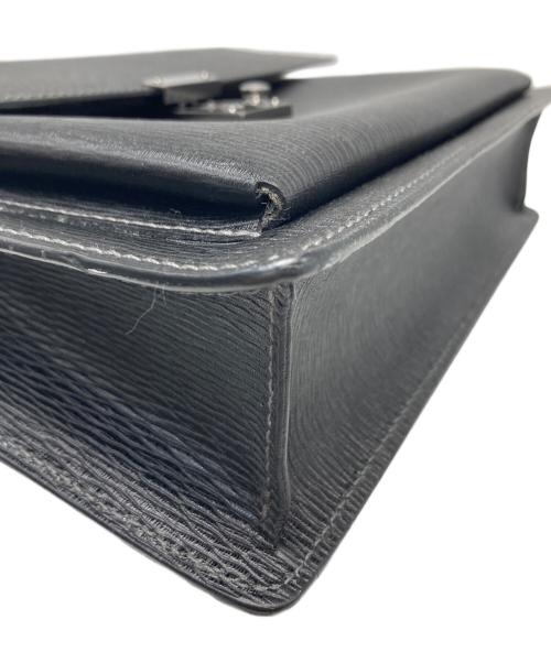 Salvatore Ferragamo（サルヴァトーレ フェラガモ）Salvatore Ferragamo (サルヴァトーレ フェラガモ) レザークラッチバッグ ブラックの古着・服飾アイテム