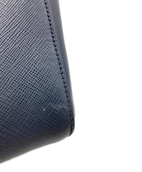 PRADA（プラダ）PRADA (プラダ) SAFFIANO + SOFT C 2WAYハンドバッグ ネイビーの古着・服飾アイテム