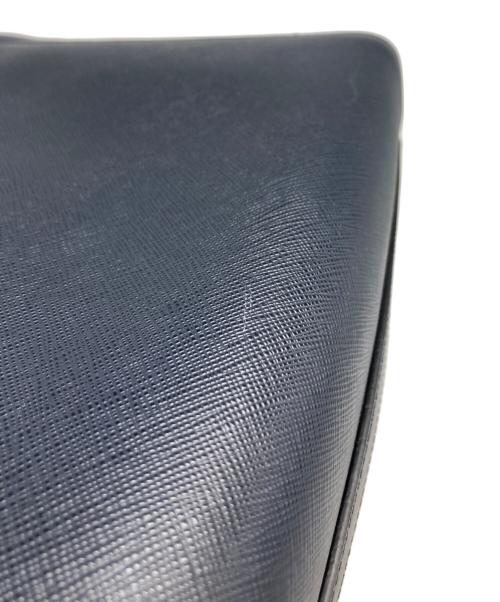 PRADA（プラダ）PRADA (プラダ) SAFFIANO + SOFT C 2WAYハンドバッグ ネイビーの古着・服飾アイテム