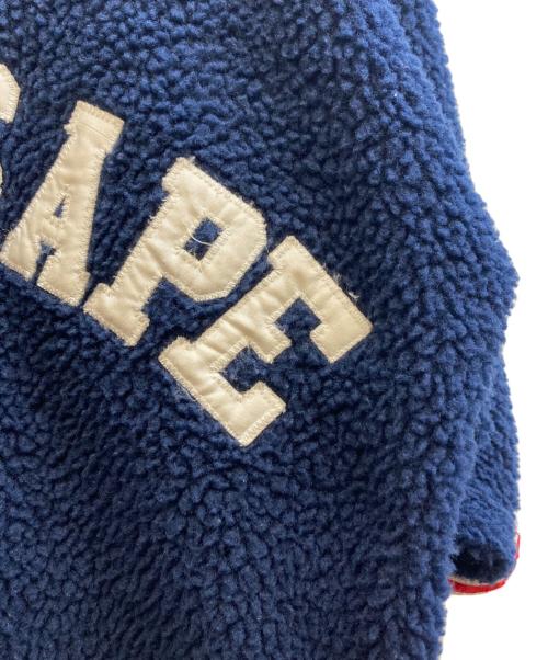 A BATHING APE（ア ベイシング エイプ）A BATHING APE (ア ベイシング エイプ) 90's 半袖フリースシャツ ネイビー サイズ:-の古着・服飾アイテム