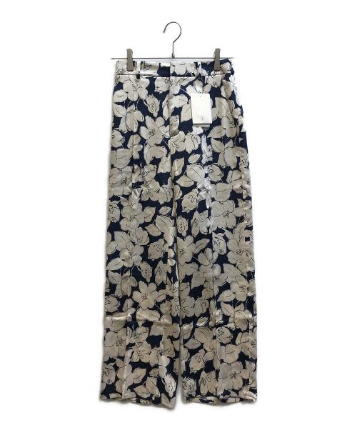 IENA（イエナ）IENA (イエナ) ラインフラワーパンツ ネイビー サイズ:36 未使用品の古着・服飾アイテム