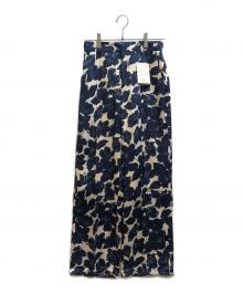 IENA（イエナ）の古着「ラインフラワーパンツ」｜ネイビー