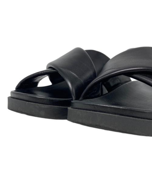 FABIO RUSCONI（ファビオルスコーニ）FABIO RUSCONI (ファビオルスコーニ) クロスベルトサンダル ブラック サイズ:36の古着・服飾アイテム