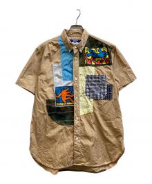 JUNYA WATANABE MAN（ジュンヤワタナベマン）の古着「Keith Haring パッチワークシャツ」｜ブラウン