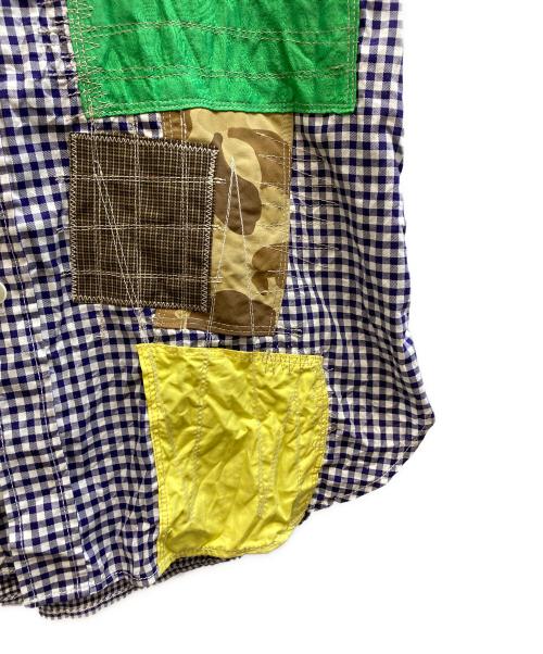 JUNYA WATANABE MAN（ジュンヤワタナベマン）JUNYA WATANABE MAN (ジュンヤワタナベマン) Keith Haring  パッチワークシャツ ネイビー サイズ:Sの古着・服飾アイテム