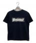 F.C.R.B.（エフシーレアルブリストル）の古着「CAMOUFLAGE BOX LOGO TEE」｜ブラック