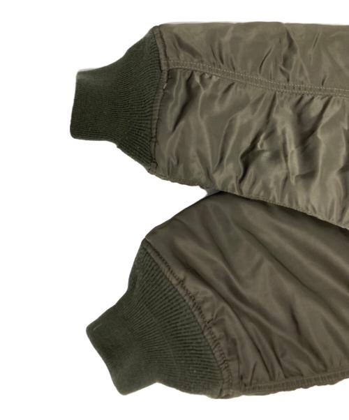 ALPHA INDUSTRIES（アルファインダストリーズ）ALPHA INDUSTRIES (アルファインダストリーズ) ヘビーツイル フライト ジャケット カーキ サイズ:Lの古着・服飾アイテム