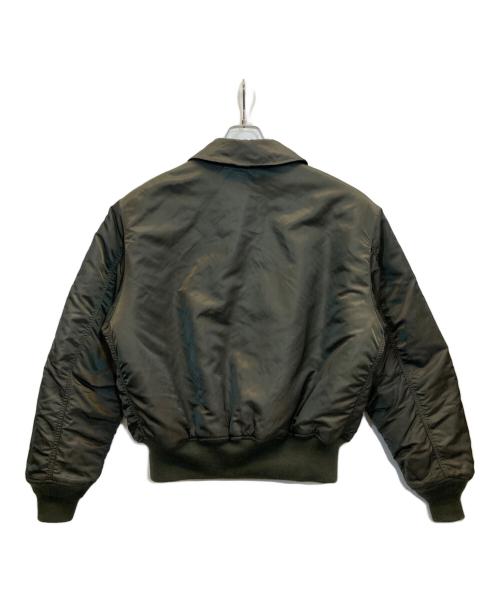 ALPHA INDUSTRIES（アルファインダストリーズ）ALPHA INDUSTRIES (アルファインダストリーズ) ヘビーツイル フライト ジャケット カーキ サイズ:Lの古着・服飾アイテム