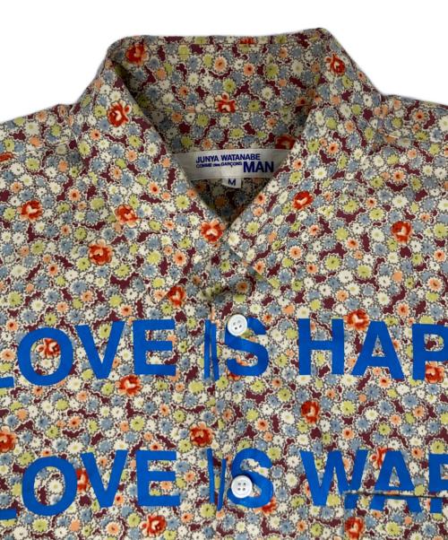COMME des GARCONS JUNYA WATANABE MAN（コム デ ギャルソン ジュンヤ ワタナベ マン）COMME des GARCONS JUNYA WATANABE MAN (コム デ ギャルソン ジュンヤ ワタナベ マン) 半袖フラワープリントシャツ マルチカラー サイズ:Mの古着・服飾アイテム