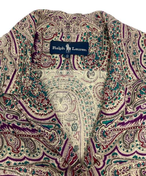 RALPH LAUREN（ラルフローレン）RALPH LAUREN (ラルフローレン) ペイズリー柄シャツ パープル サイズ:9の古着・服飾アイテム