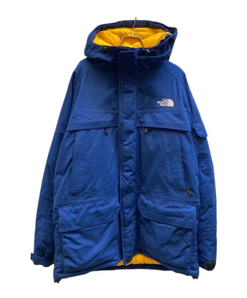 THE NORTH FACE（ザ ノース フェイス）THE NORTH FACE (ザ ノース フェイス) マクマード パーカー ファー フーデッド ダウン ジャケット ブルー×イエロー サイズ:XLの古着・服飾アイテム