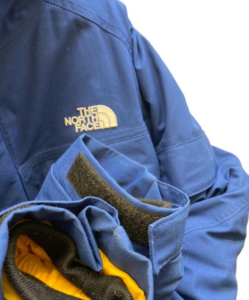 THE NORTH FACE（ザ ノース フェイス）THE NORTH FACE (ザ ノース フェイス) マクマード パーカー ファー フーデッド ダウン ジャケット ブルー×イエロー サイズ:XLの古着・服飾アイテム