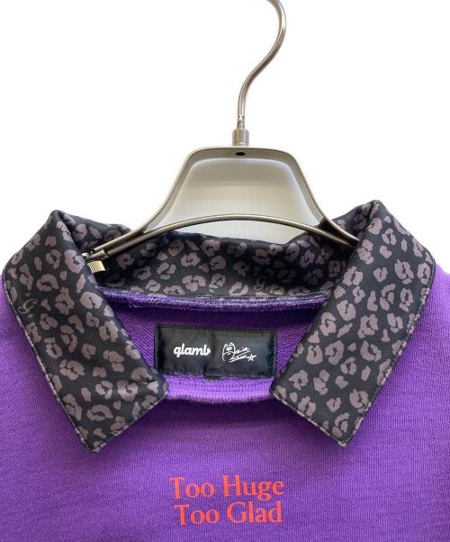 glamb（グラム）glamb (グラム) レイヤードスウェット パープル サイズ:Lの古着・服飾アイテム