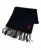 AMI Alexandre Mattiussiアミアレクサンドルマテュッシ）の古着「マフラー」｜ブラック