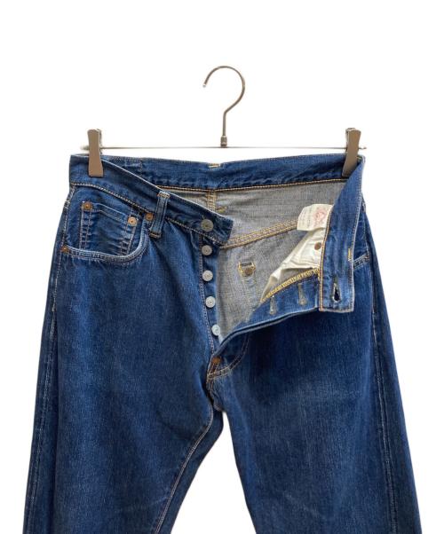 EVISU（エヴィス）EVISU (エヴィス) ボタンフライスリムデニムパンツ インディゴ サイズ:-の古着・服飾アイテム