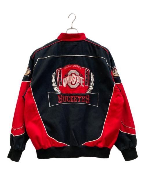 G-Ⅲ Sports by Carl Banks（ジースリースポーツバイカールバンクス）G-Ⅲ SPORTS by Carl Banks (ジースリースポーツバイカールバンクス) スタジャン レッド×ブラック サイズ:XXLの古着・服飾アイテム