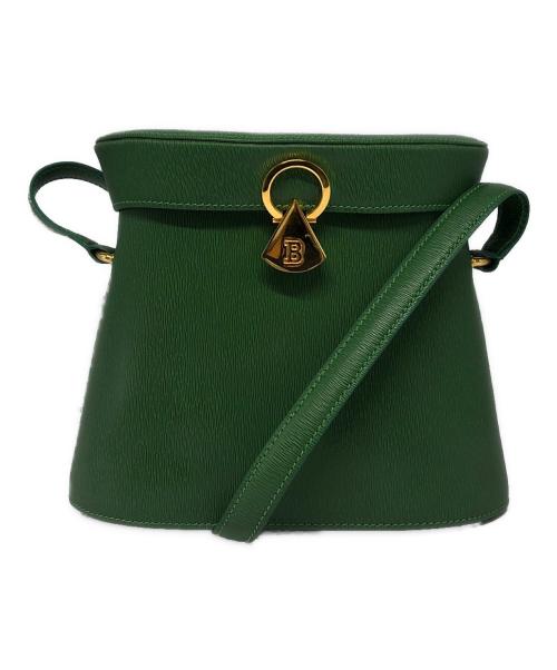 BALLY（バリー）BALLY (バリー) レザーショルダーバッグ グリーンの古着・服飾アイテム