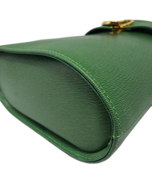 BALLY（バリー）BALLY (バリー) レザーショルダーバッグ グリーンの古着・服飾アイテム