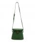 BALLY (バリー) レザーショルダーバッグ グリーン：8000円