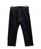 EVISUエヴィス）の古着「ペイントデニムパンツ」｜ブラック