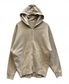 EVERYDAY I LIKE.エヴリデイ アイ ライク）の古着「Vintage Like ジップ フーディー」｜ベージュ