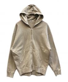 EVERYDAY I LIKE.（エヴリデイ アイ ライク）の古着「Vintage Like ジップ フーディー」｜ベージュ