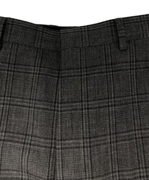 AURALEE（オーラリー）AURALEE (オーラリー) BLUEFACED WOOL CHECK SLACKS グレー サイズ:3の古着・服飾アイテム